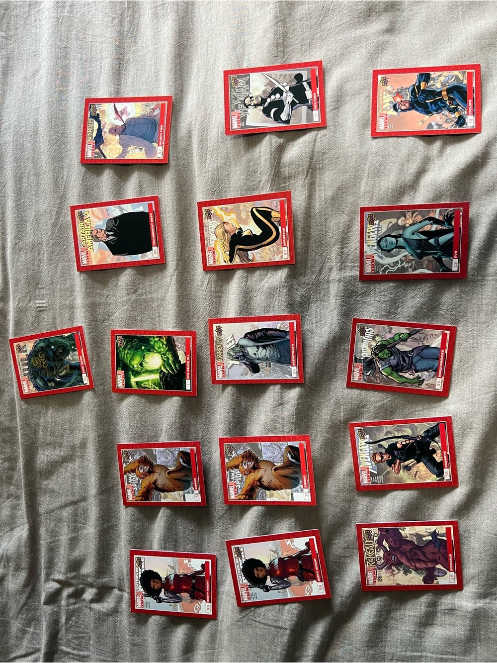 Lot of 16 2019-2020 marvel upper deck cards